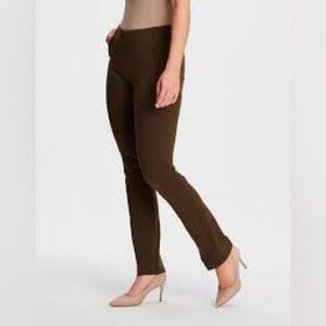 Betabrand Dress Pant Yoga Pants dark brown size L